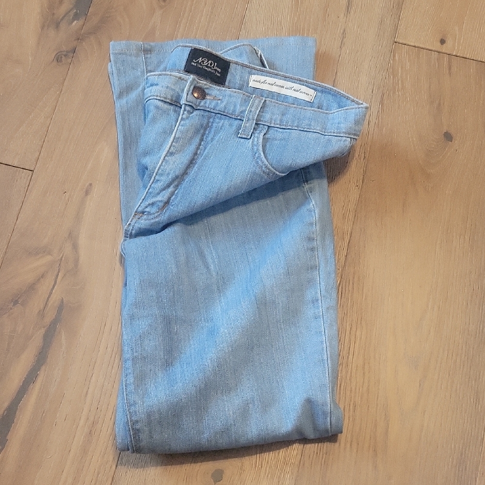 Not Your Daughters Blue Denim  Flaired Jeans Women With Real Curves Size 8